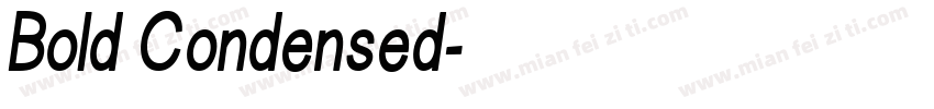 Bold Condensed字体转换